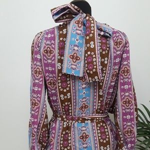 Vintage Pussy Bow Blouse (Medium)